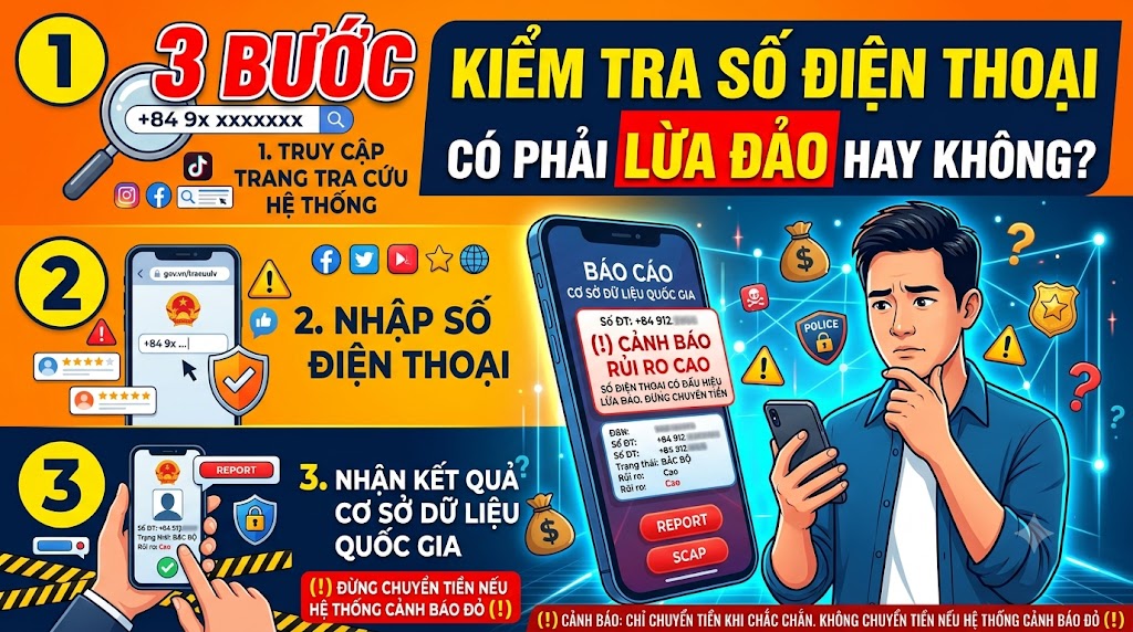 3 Bước kiểm tra số điện thoại có phải lừa đảo hay không